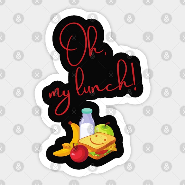 Oh, my lunch! Sticker by TigrArt